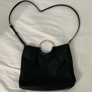 LC Lauren Conrad Black Crossbody Ring Purse